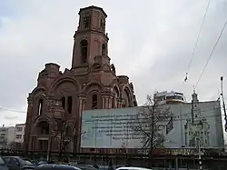The church during reconstruction (2008)