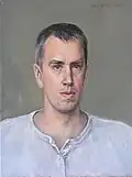 Self-portrait in white shirt. 2001