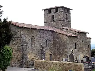 The church of Saint-Étienne, in Bathernay