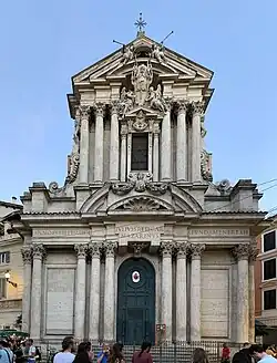 Santi Vincenzo e Anastasio a Trevi, Italy, by Martino Longhi the Younger, 1646