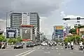Mapletree Centre Point (left) and Cát Tường Building (right)
