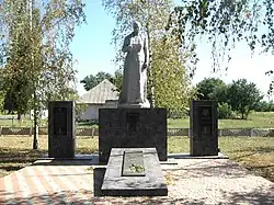 A World War II monument in Rozdolne