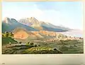 Panorama of Alushta in the 1850s, by Carlo Bossoli