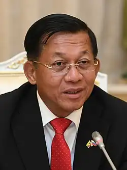 Min Aung Hlaing, Chairman of the State Administration Council of Myanmar[16]