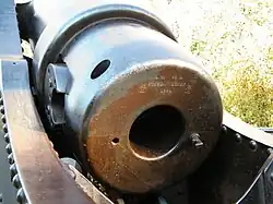 The breech block of a 15&nbsp;cm SK L/35 at the Khabarovsk Krai Local Museum.