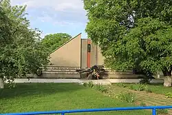Soviet monument in the village