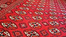 Russian “Bokhara”, with Turkmen Gul design