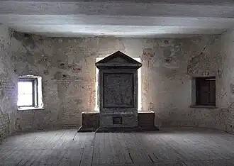 Remains of the scenery for the film "Masakra"