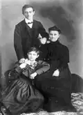 Fania (wife of Israel Feinberg), her son Avshalom, and her daughter Tsila Feinberg (circa 1908/9).