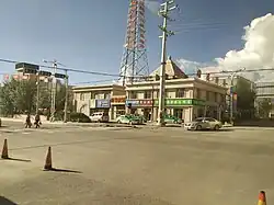 Street landscape in Chaka Town.
