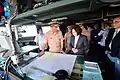 Tsai Ing-wen and Huang Shu-kuang inspects Di Hua on 12 July 2015.
