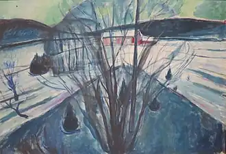 Winter Night, Ekely, 1930–1931, oil on canvas