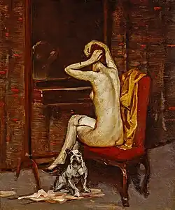 Sketch (with dog) (c.1920)