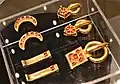 Gold belt buckles, c. 400 AD