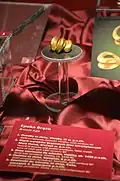 Gold hair ring, Tumulus culture 1450 BC