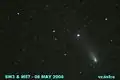 The C component of 73P, and the Ring Nebula, May 8, 2006