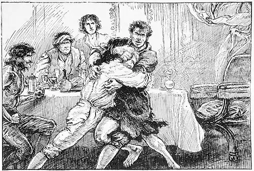 The two hurtled up and down