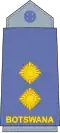 First lieutenant (Botswana Defence Force Air Wing)[9]
