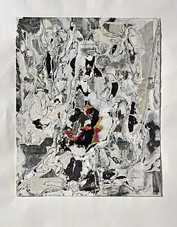 Jiří Kolář, Cast down face (1960), stratifie