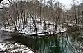 Bend in the Wissahickon Creek in winter