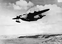 Image 43A No.&nbsp;10&nbsp;Squadron Sunderland departing for a patrol over the Atlantic in 1941 (from Australia in World War II)