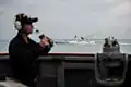 Xuzhou underway with USS&nbsp;Stethem on 19 November 2015.