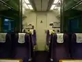 The interior of First Class cabin of First Great Western Class 166