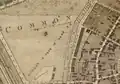 Detail of 1814 map Mason Street, Boston, where Willard kept his studio ca.1813[9]