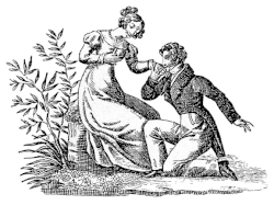 19th century woodcut of a proposal