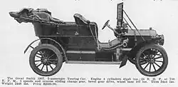 1907 Great Smith Touring Car from article in Cycle and Automobile Trade Journal