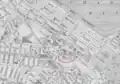 Detail of map of Boston in 1911, showing Grundmann Studios near Copley Square