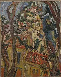 Steeple of Saint-Pierre at Céret, c. 1922, Henry and Rose Pearlman Foundation on long-term loan to the Princeton University Art Museum