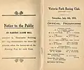 1935 Victoria Park Zetland raceday officials