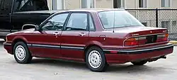 Rear view of 1990 Galant sedan, US