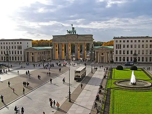 Pariser Platz with the Brandenburg Gate