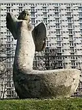 The sculpture of Mermaid of Warsaw by Ryszard Kozłowski in 2007.