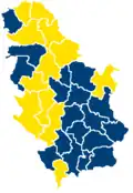 Second round results by district