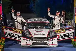 Raigo Mõlder and Ott Tänak, 2014 Rallye Deutschland