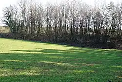 Distant view of the Saint-Pierre mine slag heap.