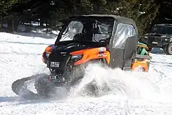 An Arctic Cat Prowler used by the 21st Mountain Hunters Battalion during a training exercise, 2017