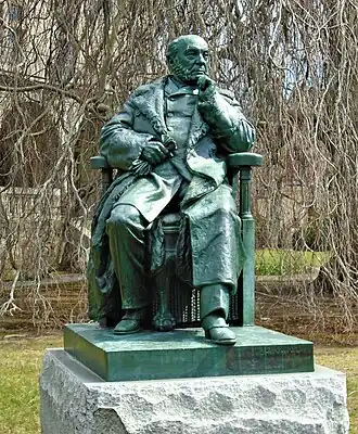 August Belmont statue, Newport, Rhode Island