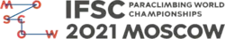 Logo of the 2021 IFSC Paraclimbing World Championships