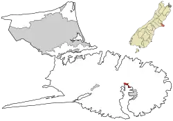 Rural settlement area within Christchurch City Council boundaries