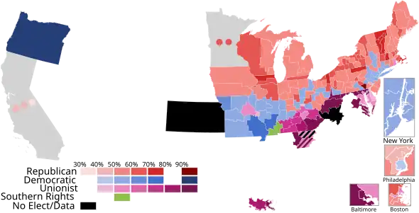District results by vote share