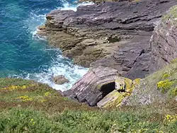 Rocks with a hole in them