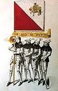 Some archers with the banner of the city (1648)