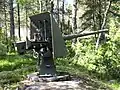 A Russian 58 calibre 6-pounder gun, at Kuivasaari, Finland.