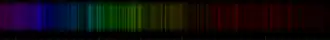 Color lines in a spectral range