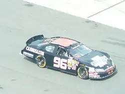 Setzer at Bristol in March 2009 driving the No. 96 Dodge for Bob Keselowski