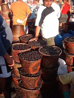 Açai vendor at the Ver-o-Peso Market, Belém, Brazil
